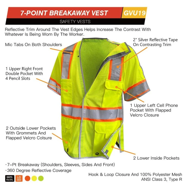 High Visibility Short Sleeve Mesh Safety Vest suppliers